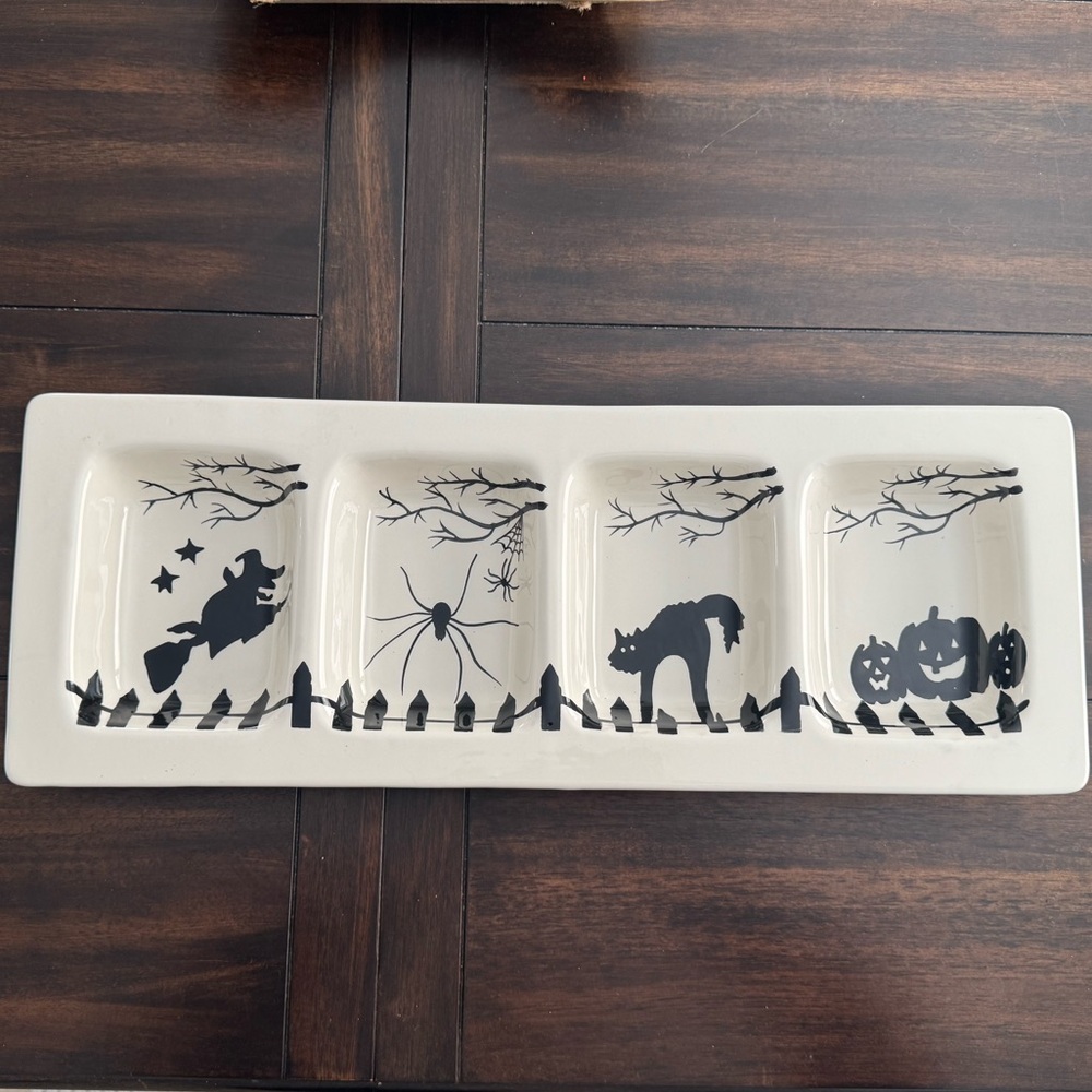 vintage marshalls halloween spooky serving dish